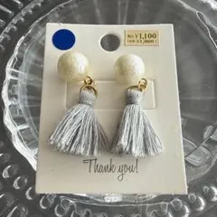 パールタッセルピアスセット
