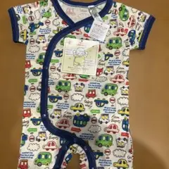 新品 半袖プレオール くるま柄 50-60