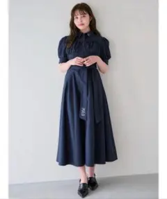 POLOBCS× dazzlinコラボ コルセットスウィッチングシャツワンピース