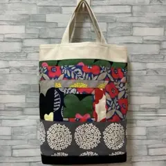 ハンドメイド　北欧柄　パッチワークトートバッグA4サイズトートバッグ