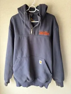 Carhartt ネイビー ジップアップパーカー Mのサムネイル