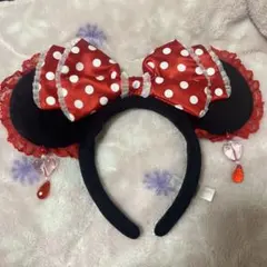 ミニー赤イヤリングカチューシャ