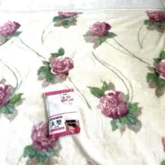 ROMANCE バラ柄 S毛布