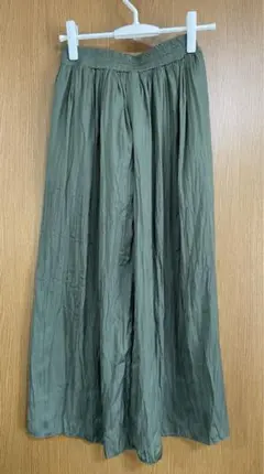 オリーブグリーン ロングスカート M