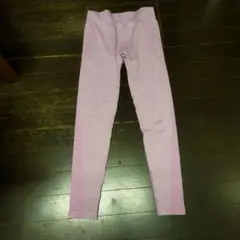 薄ピンク　ストレッチレギンス ヨガウェア