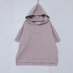 CECIL McBEE セシルマクビー 半袖 パーカー ショート丈 ピンク Mのサムネイル