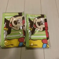 ミッキーマウス柄　フェイスタオル　未開封品2枚セット