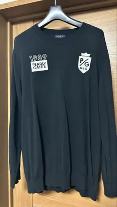 美品⭐︎PEARLY GATES ブラック ニット　サイズ5のサムネイル