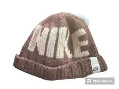 NIKE ニットキャップ　ビーニー　90s 古着　ブラウン　ストリート　y2k