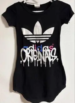 adidas オリジナル 半袖ワンピース 黒