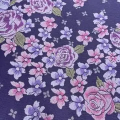 紫系花柄刺繍 袋帯 ◇訪問着◇振袖◇和雑貨
