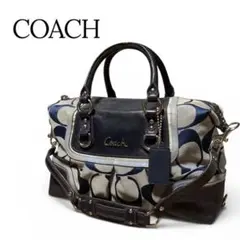希少色】coach コーチ アシュレイ ミニボストン 2way 水色 y2k - メルカリ