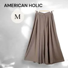 美品♡ AMERICAN HOLIC ガウチョパンツ モカ ブラウン M パンツ