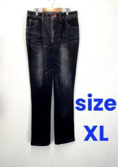 noa-ge⭐︎切替ストレッチ生地リバーシブルパンツLL【中古】E30