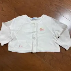 ★美品★ファミリア★カーディガン★70★ホワイト★リアちゃん★