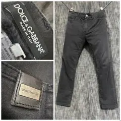 g*m様 Dolce & Gabbana メンズ ブラックジーンズ 44 - メルカリ