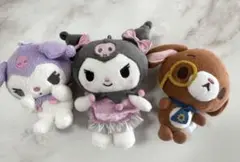 キャラクターぬいぐるみ3体セット　サンリオ　マイメロ　クロミ くろうさ