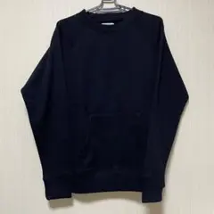 レディース 黒 長袖トレーナー