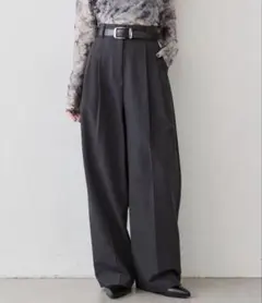 Lui's 《-3キロ見え》2タックベーシックワイドパンツ [試着のみ]