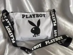 未使用　PlayBoy プレイボーイ　ショルダーバッグ　モノトーンのサムネイル