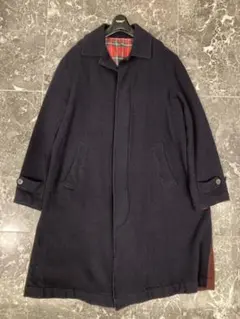 アンダーカバー 縮絨加工 デザイナーズ ロング ウールコート ブラック V.A.がアンダーカバーに別注 ウールのブルゾンと縮絨ウールの