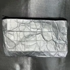 フラットポーチ 小物入れ 筆箱 アップサイクル