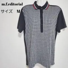 MFエディトリアル ポロシャツ 白 M ドライ クールビズ 良品 A0019のサムネイル