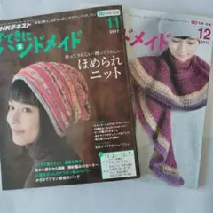 NHKテキスト　すてきにハンドメイド 2017年11月号・12月号　２冊セット