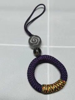 フィンガーストラップ パープル 紫 中華風