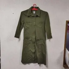 ジュンコシマダ M オリーブ シャツワンピース