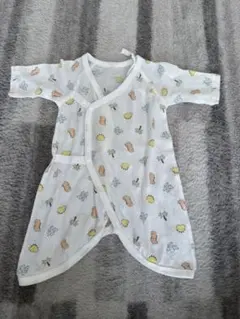 ベビー肌着 動物柄 ホワイト・ミントグリーン