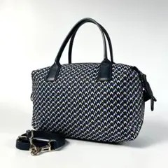 美品 ロベルタピエリ トートバッグ 2way ショルダー　ネイビー 総柄 12