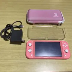 Nintendo Switch Lite ピンク 本体 ACアダプター付き - メルカリ