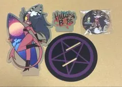 ヘルヴァボス サリー メイ アクリルスタンド アニメイトカフェ 缶バッジ