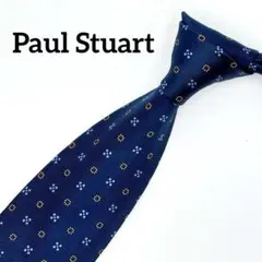 極美品✨ Paul Smith ネクタイ マイクロドット柄 ネイビー 現行 光沢 