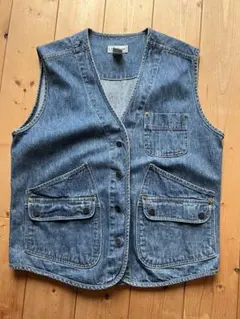80's L.L.Bean レディース デニムベスト M