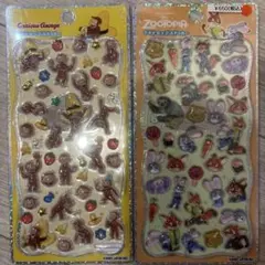 【正規品】ディズニー プチドロップステッカー ズートピア、おさるのジョージのサムネイル
