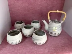 清水焼　急須と湯呑セット（京都清雅堂陶苑）