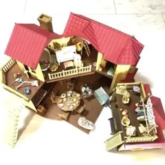 シルバニアファミリー あかりの灯る大きなお家➕テラスのすてきなお家➕家具、小物