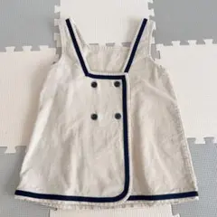 韓国子供服　BANANAJ　コーデュロイ ワンピース　　ジャンパースカート　M