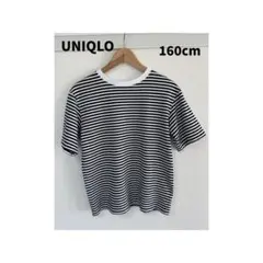 UNIQLO ユニクロ　エアリズム　ボーダー　半袖　Tシャツ　カットソー　160