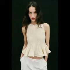 2026年最新】zara ニット ペプラムの人気アイテム - メルカリ