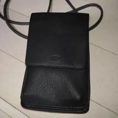 レザー ブラック スマホショルダーバッグ　最終価格