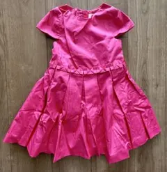 Jacadi ジャカディ 新品タグ付き ピンク プリーツドレス 半袖 104cm