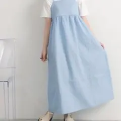 RETRO GIRL 水色キャミワンピース フリーサイズ
