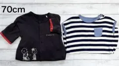【2点セット】男の子ベビー 70cm ロンパース