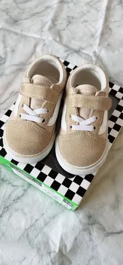 vans オールドスクール　スニーカー　ベージュ　13㎝