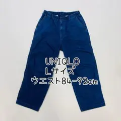 UNIQLO:C BLUE ワイドパラシュートパンツ Lサイズ