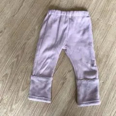 80cmピンク　裏起毛　長ズボン