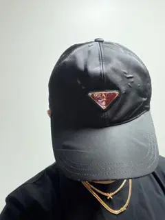 PRADA ベースボールキャップ ブラック